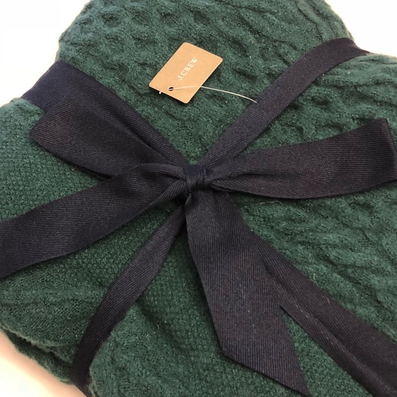 J. Crew Bedding J Crew Emerald Green Throw Blanket Poshmark